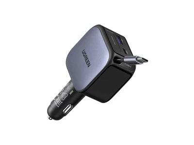 Ugreen Nexode EC603 車用充電器連可伸縮USB-C線 #55909B