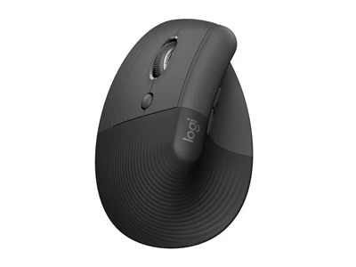 Logitech Lift Vertical Ergonomic (Left) Wireless Mouse - BT+Usb Multi-device (Graphite) #910-007320