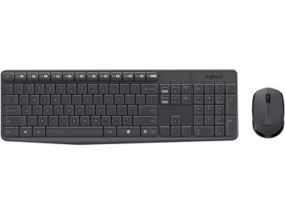 Logitech MK235 Chinese Cordless Keyboard and Mouse Combo (Black)