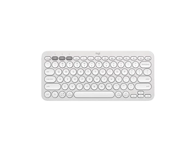 Logitech Pebble Keys 2 K380s 美式英文跨平台藍牙鍵盤 (白色) #920-011754
