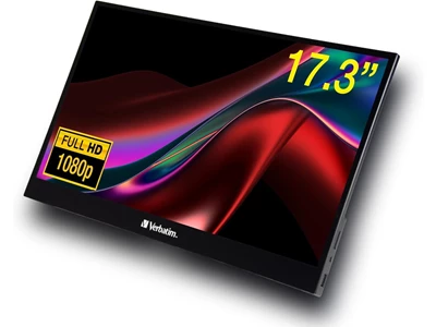 Verbatim PMT-17 17.3 吋 便攜式觸控螢幕顯示器 1080P 全高清 @ 60Hz/HDMI/Type-C/USB-C #49593